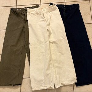 Universal Thread Wide Leg Sailor Pants in Army Green